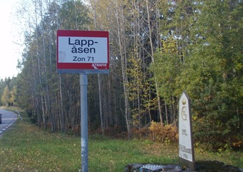 Hållplats Lappåsen. Foto: Bo Ulfhielm